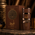 Lattafa Yara Elixir 100ml Eau de Parfum for women with brown perfume bottle and matching packaging