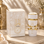 Lattafa Yara Moi Yara White Eau de Parfum 100ml perfume bottle and matching box for women