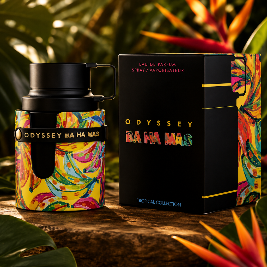 Odyssey BA HA MAS Eau De Parfum perfume bottle and packaging