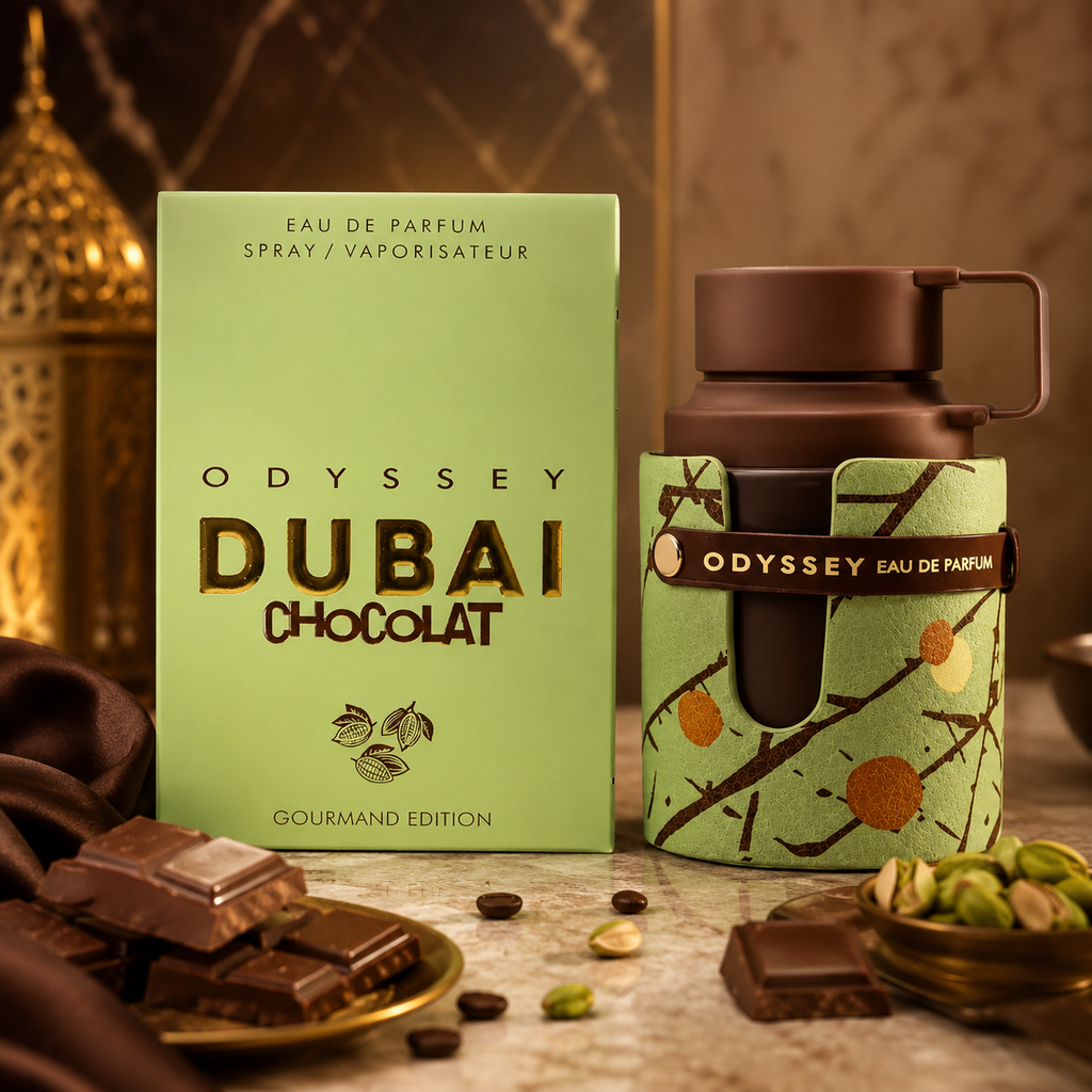 Odyssey Dubai Chocolat Eau De Parfum fragrance bottle