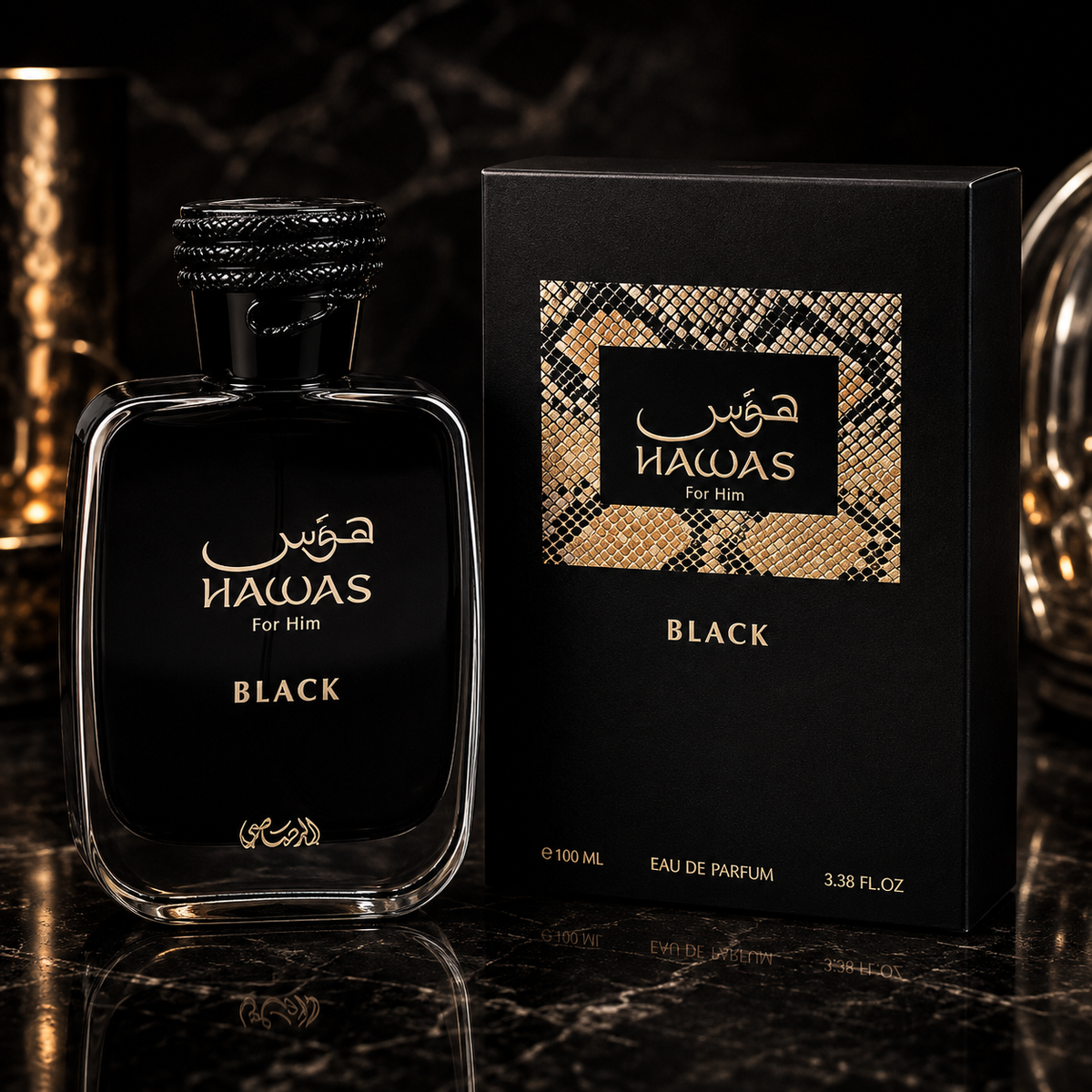 Rasasi Hawas Black Eau de Parfum perfume for men