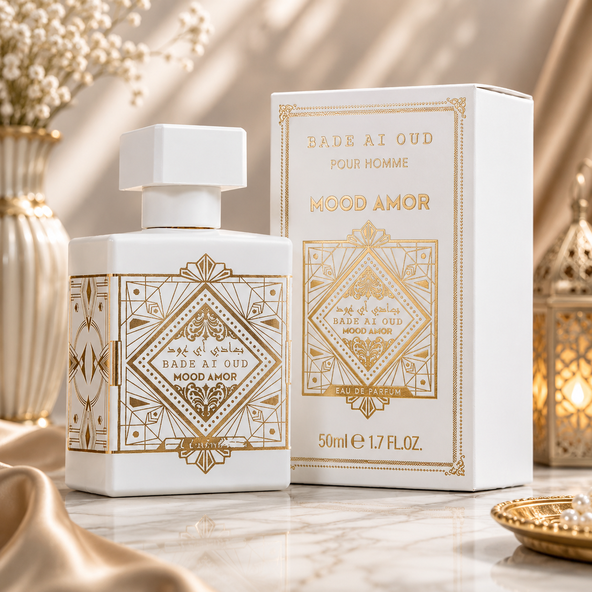 White Mood Amor Bade Ai Eau De Parfum fragrance bottle